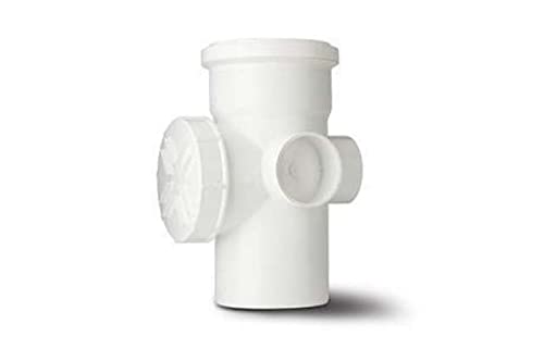 SA43W - Access Pipe 4in/110mm. 2 Boss (Single Socket)