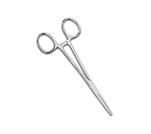 Kelly 15cm Pet Grooming Hemostat, Hair Pulling Forceps, Locking Tweezers (Straight)