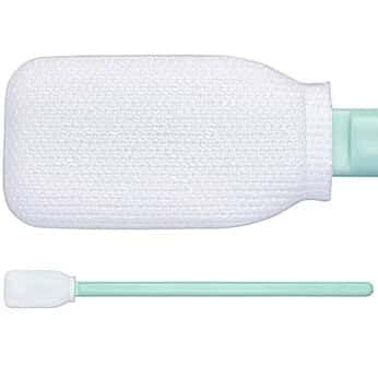 Texwipe TX714A Cleanroom Swab, 0.5inchL Knit Polyester Tip, PP Handle; 100/Pk