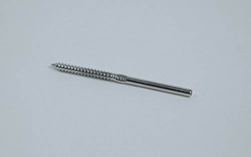 VistaView Stainless Steel Hand-Crimp Lag Stud for 3/16