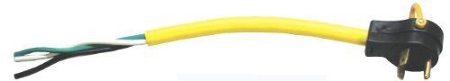 Arcon 14369 Generator Pigtail Power Cord 30-Amp Male to Bare Wire Cord, 18-Inch