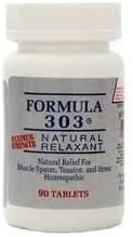 Dee Cee Labs Formula 303 Pain Relieve Natural Muscle Relaxant, 90 Tablets by Dee Cee Labs