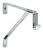 Desunia Oval Closet Rod Shelf Bracket - Adjustable for Rear Cleat Strip - Polished Chrome - 1 Pack