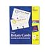 Laser/Inkjet Rotary Cards, 3 x 5, 3 Cards/Sheet, 150 Cards/Box