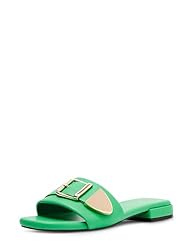 Madden Girl Women's Avaa Flat Sandal, Green Paris, 10