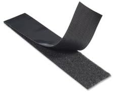 Industrial Strength Tape,Hook and Loop,Waterproof,2"x4',BK, Sold as 1 Roll