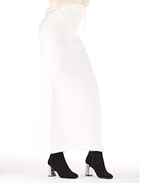 Falda de crochet para dama con aberturas laterales