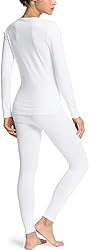 TSLA Women's Thermal Underwear Set, Soft Fleece