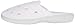 isotoner Women's Terry Slip On Clog Slipper with Memory Foam for Indoor/Outdoor Comfort, White Scalloped, 9.5-10