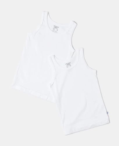 Jockey 3320 Boy's Super Combed Cotton Round Neck Sleeveless Vest (Pack of 2)_White_5-6 Yrs 4