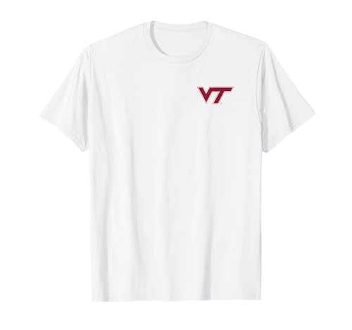 Virginia Tech Hokies Front/Back Mascot White T-Shirt