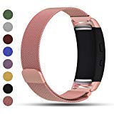 Samsung Gear Fit2/Gear Fit 2 PRO Smart Watch Replacement Band,Feskio Magnet Lock Stainless Steel Milanese Loop Metal Replacement Watchband Bracelet Wrist Strap for Gear Fit2 SM-R360 and Gear Fit 2 PRO