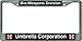Umbrella Corporation Bio Weapons Chrome License Plate Frame