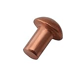 Aicosineg 200pcs 0.16" Length Copper Solid Rivets