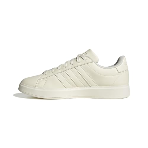 Adidas Mens Grand Court 2.0 Sportswear, Off White/Off White/Alumina, 3.5