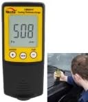 MAUBHYA NICETY Coating Thickness Gauge for Measurement of Non-magnetic Coatings on Ferromagnetic Substrates (CM8801F)(Yellow)