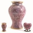 Hand Crafted Cloisonne Etienne Rose Memorial Urn - Keepsake - Includes Free Liberty Microfiber Cloth