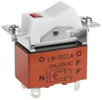 LW3021A Switch, Rocker, DPST, 20A, 110VAC