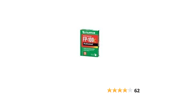 Amazon Com Fujifilm Fp 100c 3 25 X 4 25 Inches Professional Instant Color Film 5 Pack Photographic Film Electronics