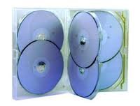 Amaray 6 way dvd/cd case - 5 pack