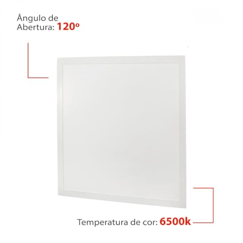 Painel Plafon LED Embutir 36W Quadrado 40x40 Bivolt Maxxy