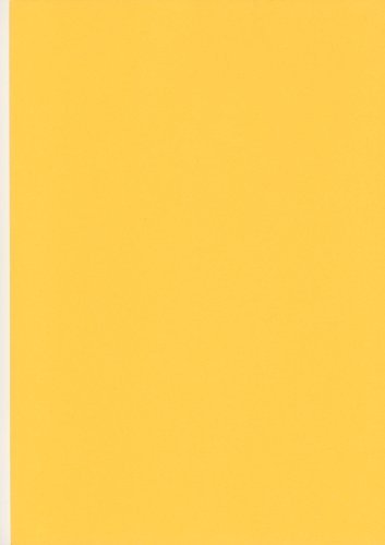 GOLD YELLOW A4 Coloured Craft Card 160gsm x 50 Sheets