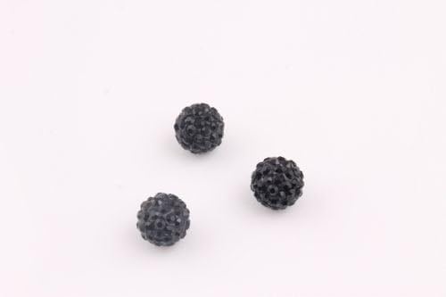 10pcs Crystal 10MM beads FOR Pave Disco Balls Jet color