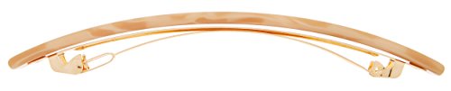 France Luxe Long and Skinny Barrette - Nougat Tan