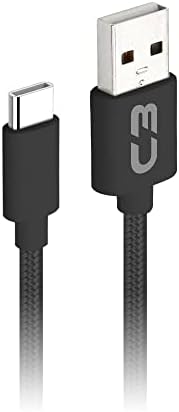 C3Tech Cabo USB para USB C Preto CB-C21BK 2Metros Corrente de 2A Android e iOS