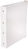 russell+hazel White Patent Signature 3-Ring Binder
