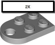 LEGO 2 x 3 Coupling Plate with Hole and 