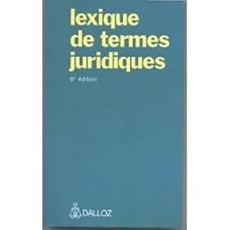 Lexique de termes juridiques