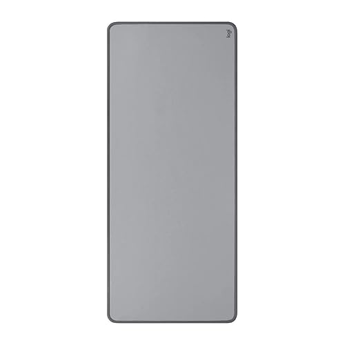 Logitech Desk Mat - Studio Series, Multifunctional Large Desk Pad, Extended Mouse Mat, Office Desk Protector with Anti-slip Base, Spill-resistant Durable Design, in Mid-Grey