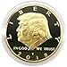 President Donald Trump Commemorative Coin 2018, Gold Plated Eagle Collection Patriot Gift