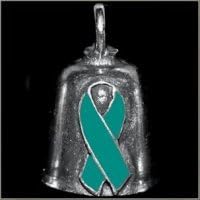 Ovarian Cancer Awareness Gremlin Bell biker harley motorcycle good luck charm