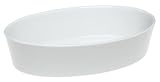 Pillivuyt Porcelain 3-1/2-Quart, 14-1/2-by-10-1/2-by-2-1/8-Inch Deep Oval Baker