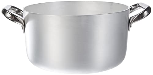 Pentole Agnelli Professional Aluminium 3 Mm. Saucepot With 2 Stainless Steel Handles, 3.3 Litre