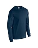 Gildan - 100% Cotton Long Sleeve T-Shirt. 5400 - Navy G540 XL