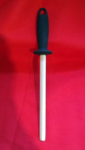 Stellar Sharpening Steel 25cm/10 - Quality Stainless Steel Diamond Anti-Slip Knife Sharpener for Honing Blades