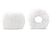Jasmine Women's Luxurious Faux Fur Warm Thick Winter Wrist Cuffs Warmers,White