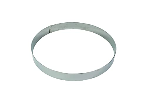 Paderno World Cuisine 7 7/8 Inch by 1 3/4 Inch Mousse Pastry Ring