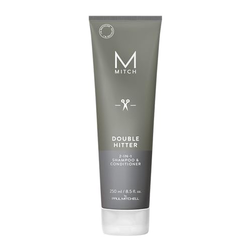 MITCH by Paul Mitchell Double Hitter 2-in-1 Shampoo & Conditioner for Men, For…