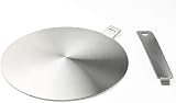 RUNZI Induction Hob Heat Diffuser Ring Plate 20cm with Separable Handle view 1