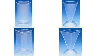 Glorex 6 9736 2 Candle Moulds, Square 50 x 80 mm, Transparent, 50 x 80 mm