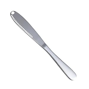 Boter Spreader Tool RVS Boter Spreader Mes Boter Rasp Boter Spreader en Rasp met Getande Edge Zilver