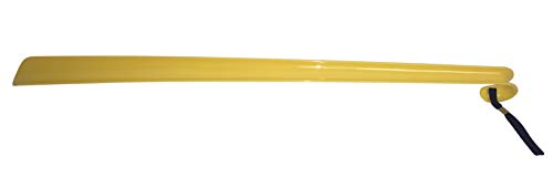 A Set of Two Extra Long Handled Shoe Horn with Curved Handle and Hang Up Strap (24 inches)