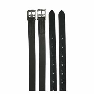 H-Y Stirrup Leathers - Pre-Stitched Stirrup Leathers (Adult 58", Brown)