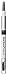 SANA New Born Eyebrow Mascara and Pencil, Grayish Brown
