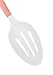 COOK with COLOR 5 Piece Nylon Cooking Utensil Set on a Ring with Rose Gold Copper Handles - White