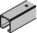 Single Running Track, Pre-Drilled, Slido Classic 40-P, 40-O, 60-P, 60-O, 80-P, 80-O, 100-P, 100-O Mill Finish, Length: 6’ 6 3/4” (2 m)